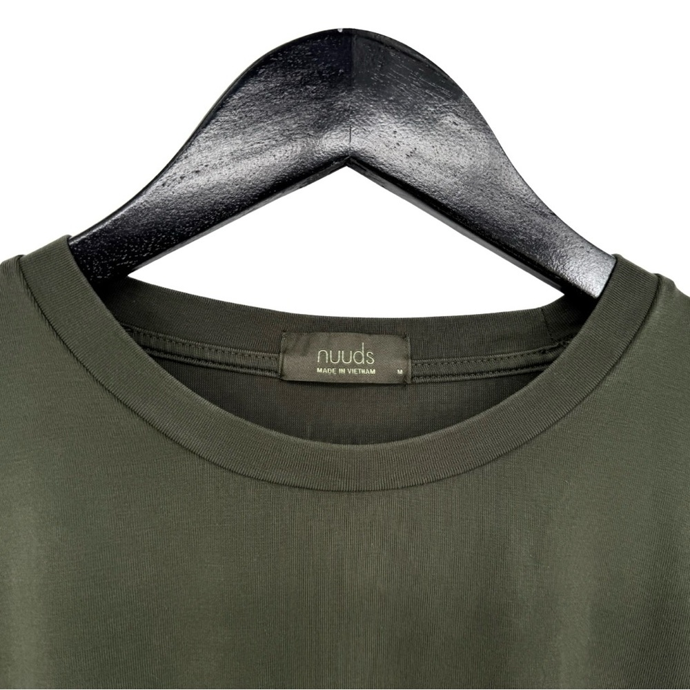 Nuuds FULL SET Original Biker Short and Oversized T-Shirt Darkest Olive‎ Medium - Picture 6 of 14